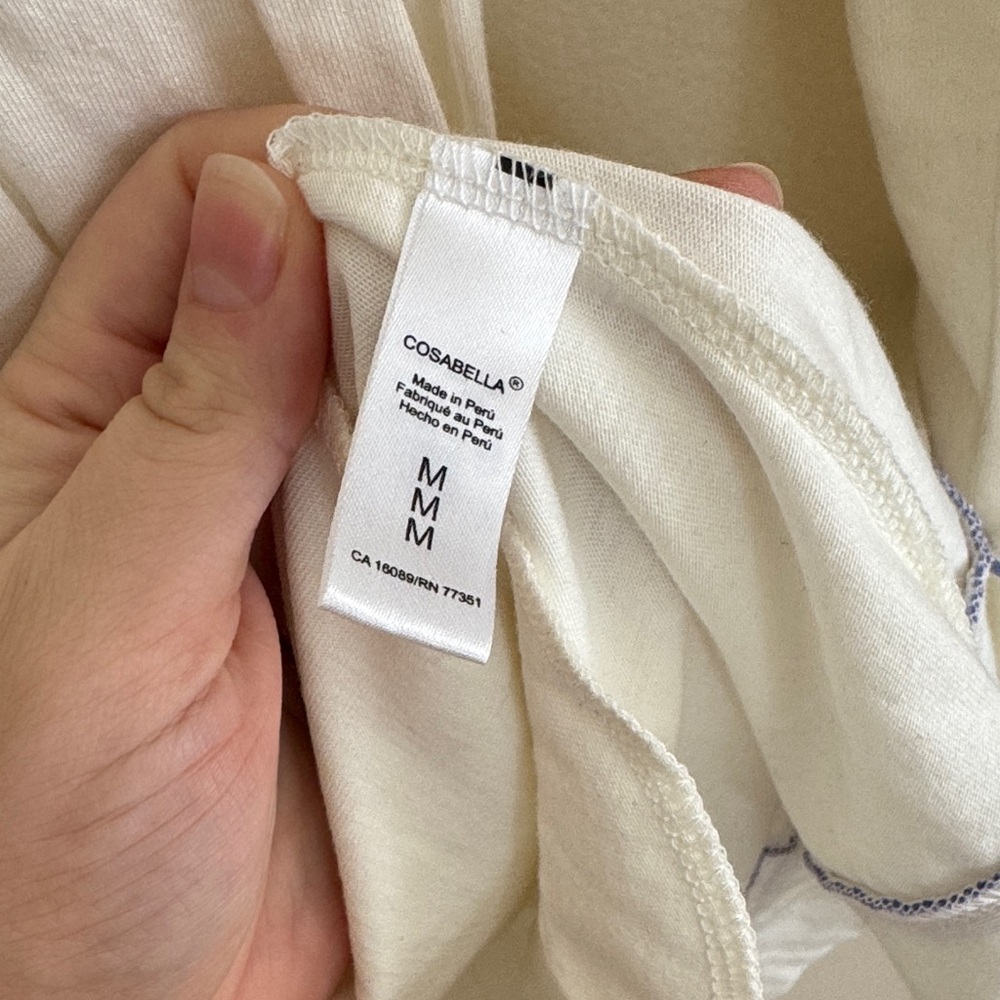 White Bride Robe with Blue Lettering - Picture 6 of 8